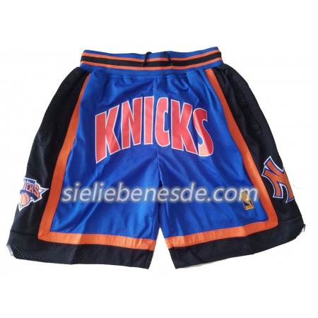 NBA New York Knicks Blau Herren Tasche Kurze Hose Swingman